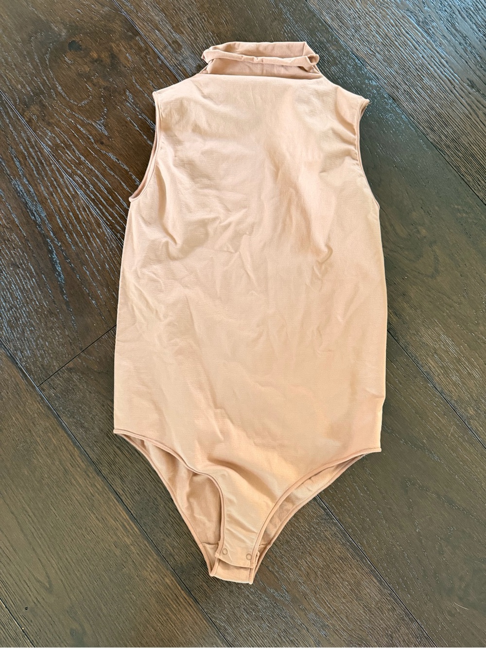 SKIMS Sleeveless Turtleneck One-Piece Bodysuit - Light Nude